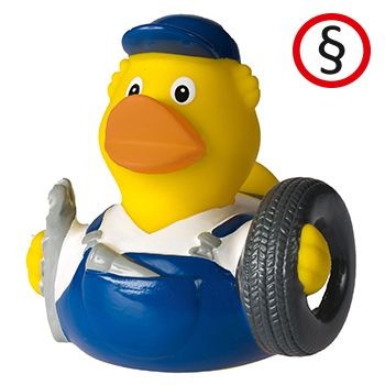 Branded Promotional GARAGE MECHANIC DUCK Duck Plastic From Concept Incentives.