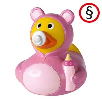 Branded Promotional BABY GIRL DUCK Duck Plastic From Concept Incentives.