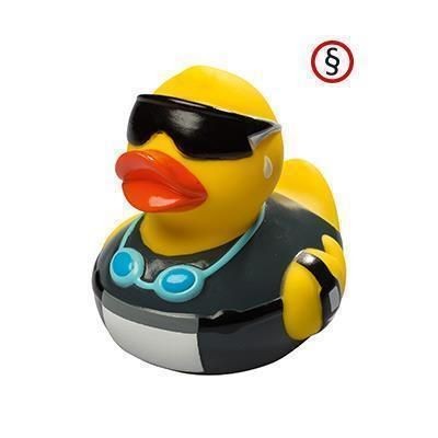 Branded Promotional TRIATHLON RUBBER DUCK Duck Plastic From Concept Incentives.