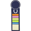 Branded Promotional CARD BOOKMARK & INDEX TAPE FLAG MARKER SET in Blue Bookmark From Concept Incentives.