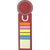 Branded Promotional CARD BOOKMARK & INDEX TAPE FLAG MARKER SET in Red Bookmark From Concept Incentives.