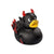 Branded Promotional DEVIL DUCK in Black Duck Plastic From Concept Incentives.