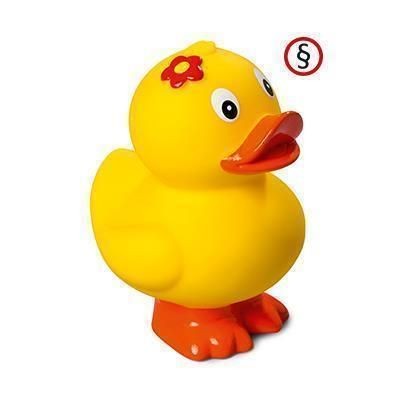 Branded Promotional FLOWER STANDING RUBBER DUCK Duck Plastic From Concept Incentives.