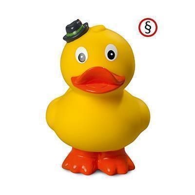 Branded Promotional BAVARIAN STANDING RUBBER DUCK Duck Plastic From Concept Incentives.