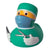 Branded Promotional SURGEON DUCK Duck Plastic From Concept Incentives.