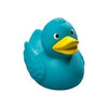 Branded Promotional SQUEAKY RUBBER DUCK in Turquoise Duck Plastic From Concept Incentives.