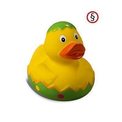 Branded Promotional EASTER DUCK in Yellow Duck Plastic From Concept Incentives.