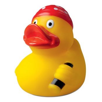 Branded Promotional PIRATE with Bandana Duck Duck Plastic From Concept Incentives.
