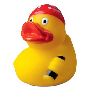 Branded Promotional PIRATE with Bandana Duck Duck Plastic From Concept Incentives.