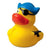 Branded Promotional PIRATE with Hat & Eye Patch Duck Duck Plastic From Concept Incentives.