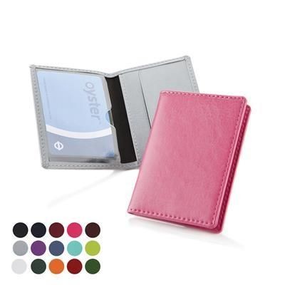 Branded Promotional CREDIT CARD & OYSTER CARD CASE in Belluno PU Credit Card Holder From Concept Incentives.