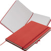 Branded Promotional KIEL A5 PU NOTE BOOK in Red Jotter From Concept Incentives.