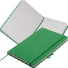 Branded Promotional KIEL A5 PU NOTE BOOK in Green Jotter From Concept Incentives.