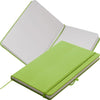 Branded Promotional KIEL A5 PU NOTE BOOK in Light Green Jotter From Concept Incentives.