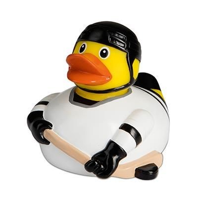 Branded Promotional ICE HOCKEY RUBBER DUCK Duck Plastic From Concept Incentives.