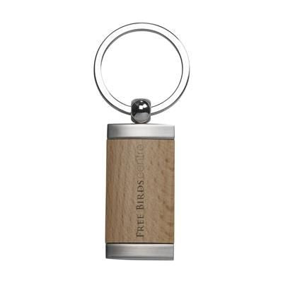 Branded Promotional MIDWAY KEYRING in Wood Keyring From Concept Incentives.