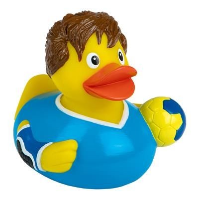 Branded Promotional HANDBALLER DUCK Duck Plastic From Concept Incentives.