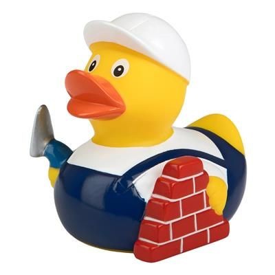 Branded Promotional BRICKLAYER DUCK Duck Plastic From Concept Incentives.