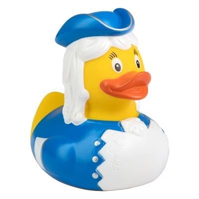 Branded Promotional MARDI GRAS DUCK BLUE Duck Plastic From Concept Incentives.