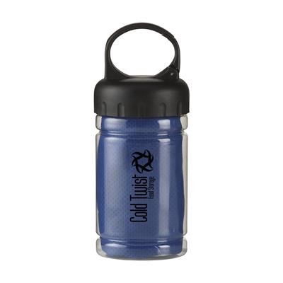 Branded Promotional COOLDOWN COOLING TOWEL in Dark Blue Towel From Concept Incentives.