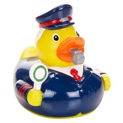 Branded Promotional TRAIN ATTENDANT DUCK Duck Plastic From Concept Incentives.