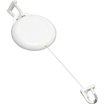 Branded Promotional SECURITY SKI PASS HOLDER PULL REEL PASS HOLDER in White Pull Reel Pass Holder From Concept Incentives.