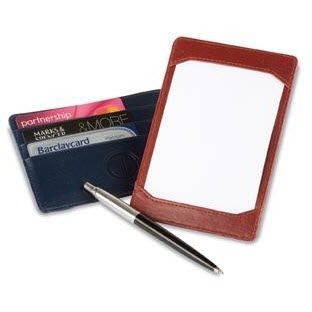 Branded Promotional BELLUNO PU POCKET HOLDER BUSINESS CARD HOLDER Business Card Holder From Concept Incentives.