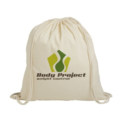 Branded Promotional PROMONATURAL BACKPACK RUCKSACK in Ecru Bag From Concept Incentives.