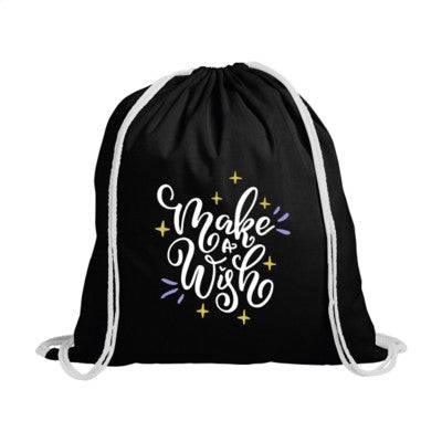 Branded Promotional PROMOCOLOUR BACKPACK RUCKSACK in Black Bag From Concept Incentives.
