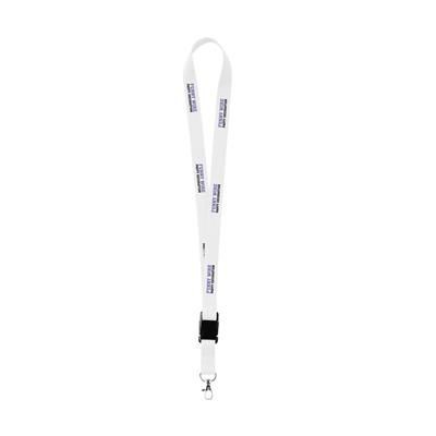 Branded Promotional LANYARD 2 CM in White Lanyard From Concept Incentives.