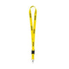 Branded Promotional LANYARD 2 CM in Yellow Lanyard From Concept Incentives.