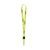 Branded Promotional LANYARD 2 CM in Fluorescent Yellow Lanyard From Concept Incentives.