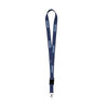 Branded Promotional LANYARD 2 CM in Dark Blue Lanyard From Concept Incentives.