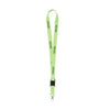 Branded Promotional LANYARD 2 CM in Fluorescent Green Lanyard From Concept Incentives.