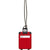 Branded Promotional PLASTIC LUGGAGE TAG in Red Luggage Tag From Concept Incentives.