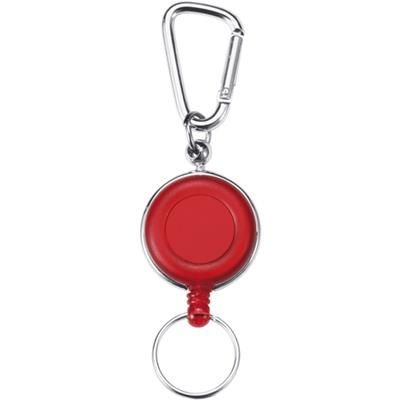 Branded Promotional SECURITY SKI PASS HOLDER PULL REEL PASS HOLDER in Red Pull Reel Pass Holder From Concept Incentives.