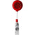 Branded Promotional RETRACTABLE PULL REEL SKI PASS HOLDER in Red Pull Reel Pass Holder From Concept Incentives.