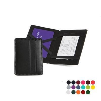 Branded Promotional MAGIC CARD OR RECEIPT WALLET in Choice of Belluno Colours Credit Card Holder From Concept Incentives.