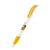 Branded Promotional SENATOR HATTRIX POLISHED BASIC PLASTIC BALL PEN with Soft Grip in Honey Yellow Pen From Concept Incentives.