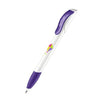 Branded Promotional SENATOR HATTRIX POLISHED BASIC PLASTIC BALL PEN with Soft Grip in Purple Pen From Concept Incentives.