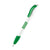 Branded Promotional SENATOR HATTRIX POLISHED BASIC PLASTIC BALL PEN with Soft Grip in Vivid Green Pen From Concept Incentives.