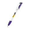 Branded Promotional SENATOR HATTRIX POLISHED BASIC PLASTIC BALL PEN with Soft Grip & Metal Clip in Purple Pen From Concept Incentives.