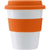 Branded Promotional PLASTIC 350ML DRINK MUG in Orange Mug From Concept Incentives.