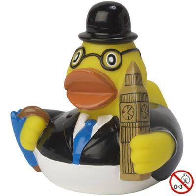 Branded Promotional LONDON CITYDUCK PLASTIC DUCK Duck Plastic From Concept Incentives.