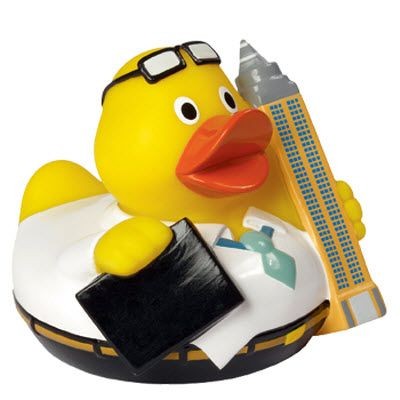 Branded Promotional FRANKFURT CITYDUCK PLASTIC DUCK Duck Plastic From Concept Incentives.