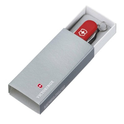 Branded Promotional VICTORINOX SLIDE & GIFT BOX in Grey Knife From Concept Incentives.