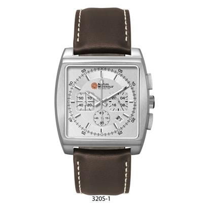Branded Promotional UNISEX CD EFFECT MATT SILVER DIAL CHRONOGRAPH WATCH Watch From Concept Incentives.