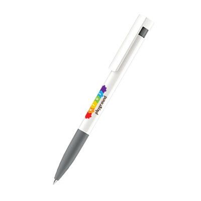 Branded Promotional SENATOR LIBERTY BASIC with Soft Grip in Cool Grey 9 Pen From Concept Incentives.