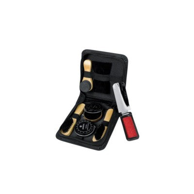 Branded Promotional CANNES SHOE SHINE SET in Black Shoe Shine Kit From Concept Incentives.