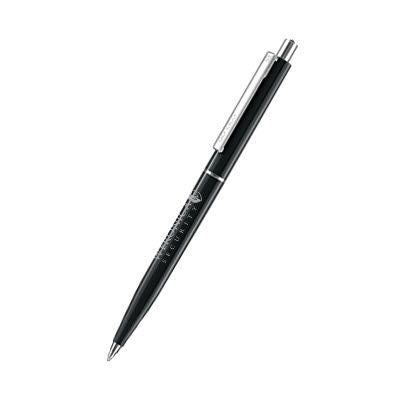 Branded Promotional SENATOR POINT POLISHED PLASTIC BALL PEN in Black Pen From Concept Incentives.